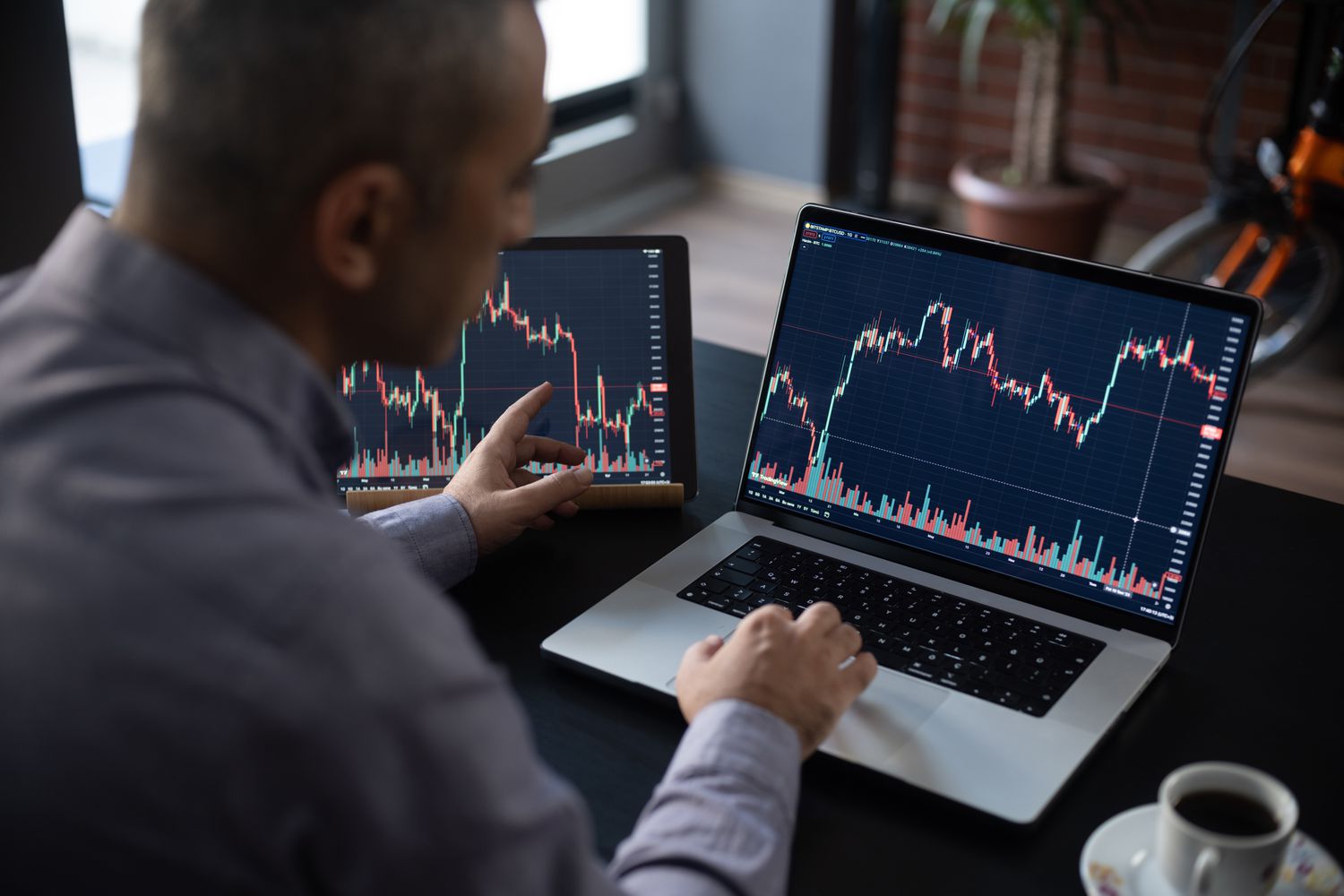 Person investing